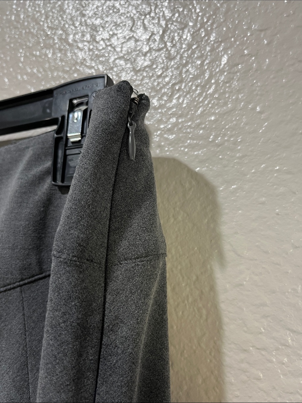 ie Gray A-Line Midi Skirt Sz 16 Flowy Career Office Business Chic Whimsigoth - Picture 8 of 9